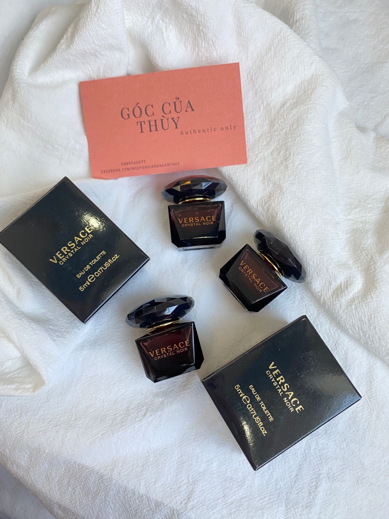 [SẴN MINI] Nước Hoa Nữ Versace Crystal Noir EDT 5ml [chính hãng]