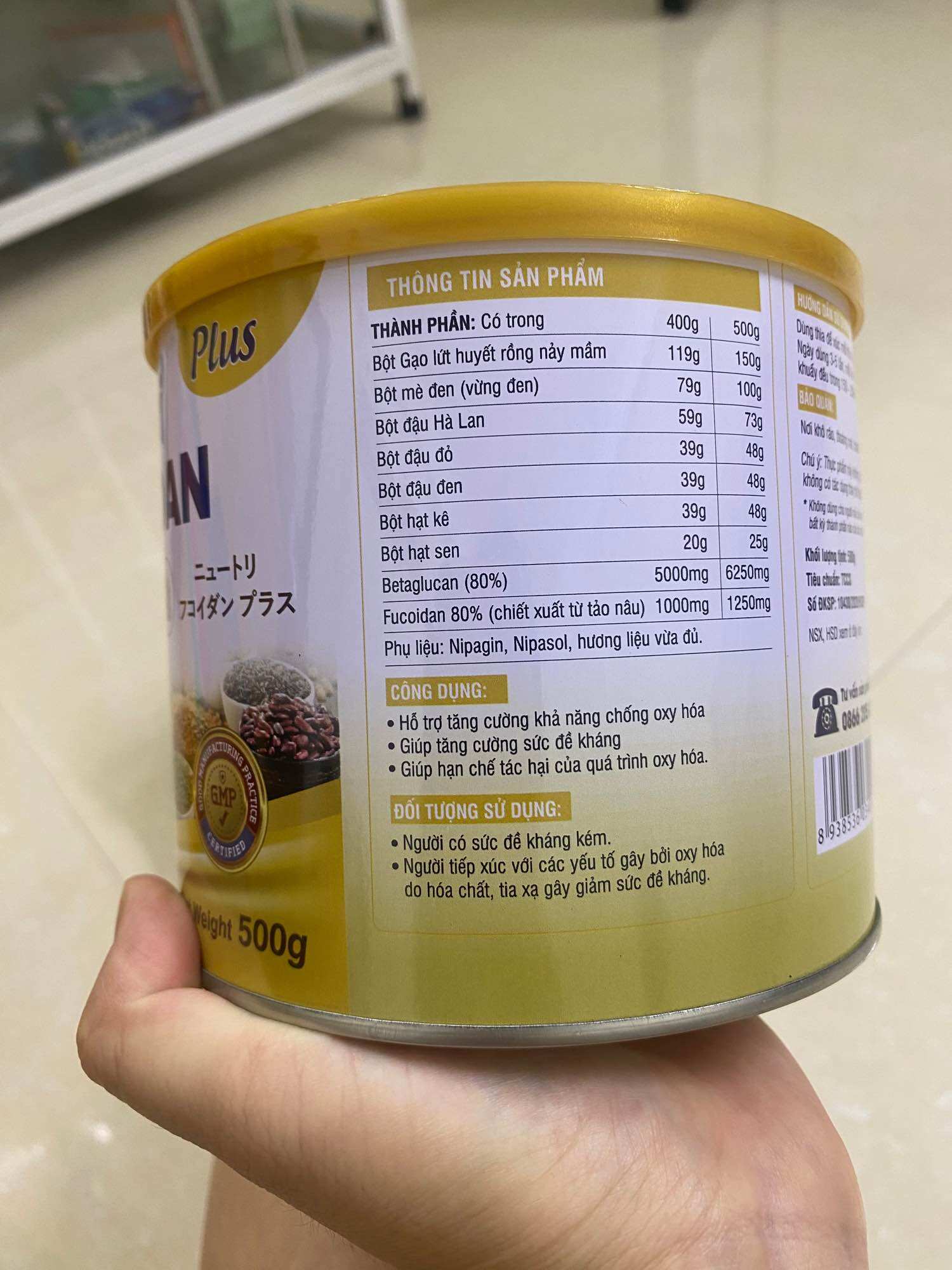 Combo 4 hũ Nutri Fucoidan- 420k/ hũ
