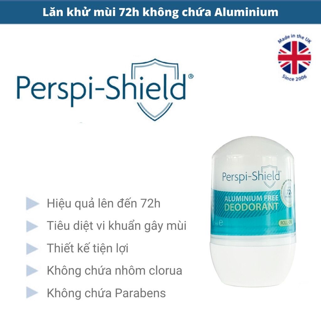 Lăn Khử Mùi Perspi-Shield 72h 50ml