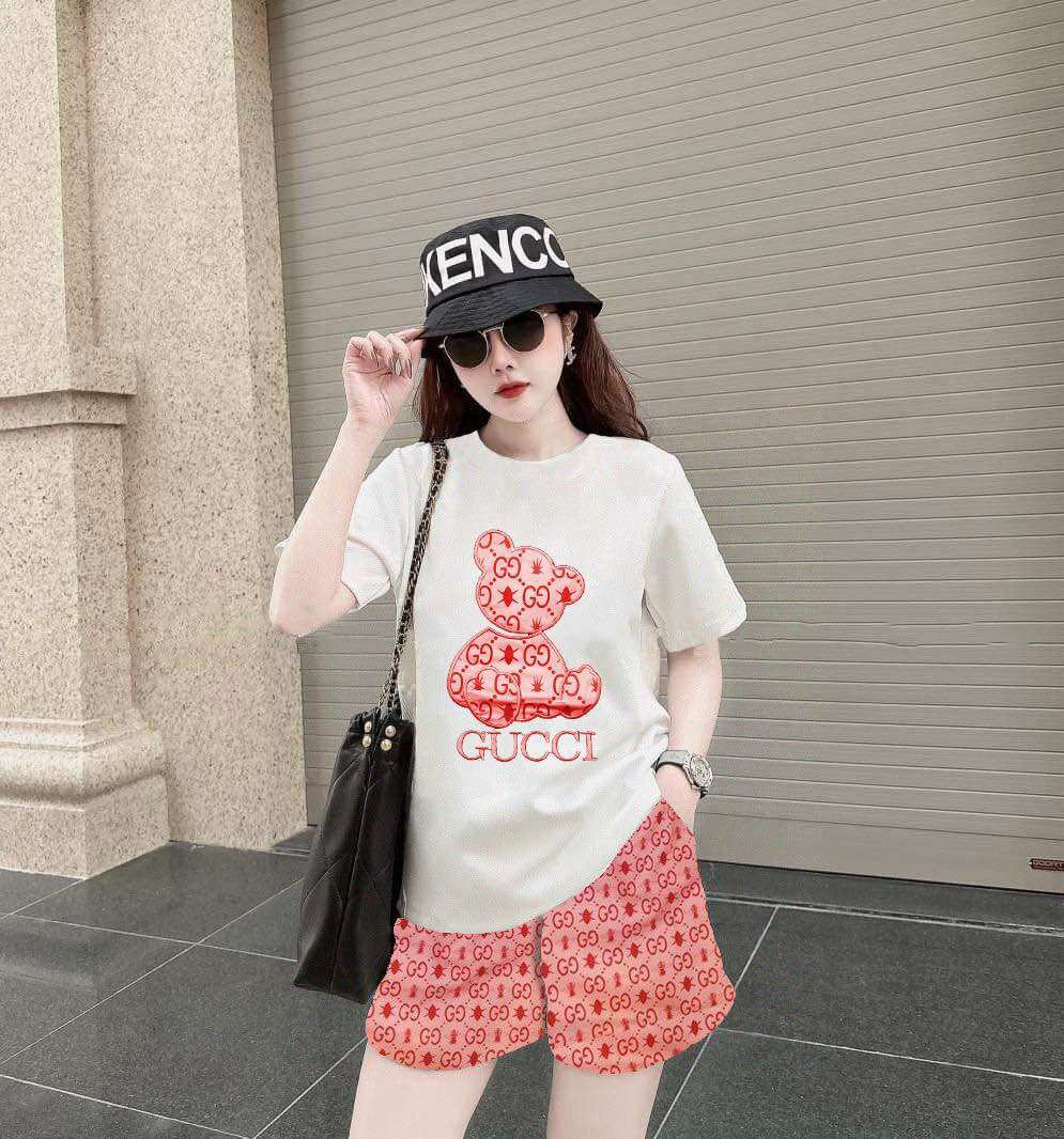 SÉT SHORT COTTON PHỐI 3D THÊU CAO CẤP