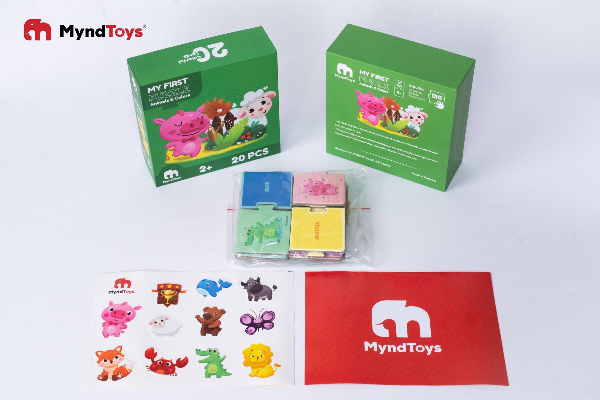 Bộ xếp hình My first - Animal Color - Myndtoys