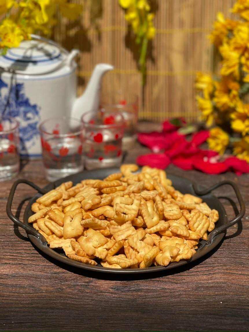 Bánh chữ cái abc 500g ( Bánh quy mặn chữ cái tuổi thơ)