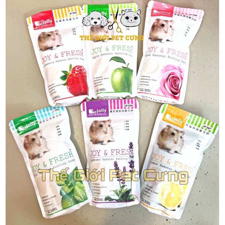 Cát tắm jolly diệt khuẩn 500gr hamster thỏ bọ nhím sóc