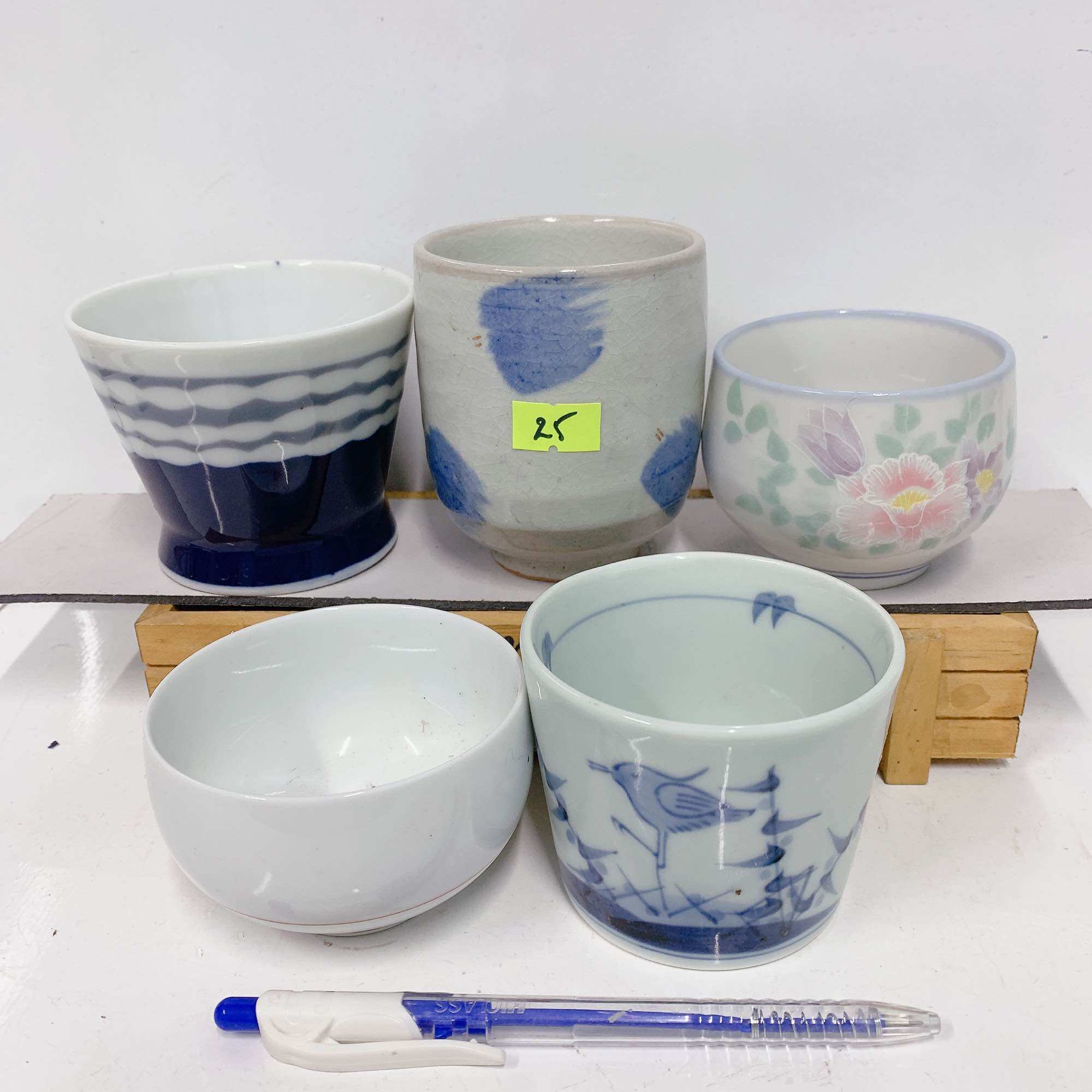 Combo 5 (S5) ly gốm Nhật (khoan lỗ theo yc)