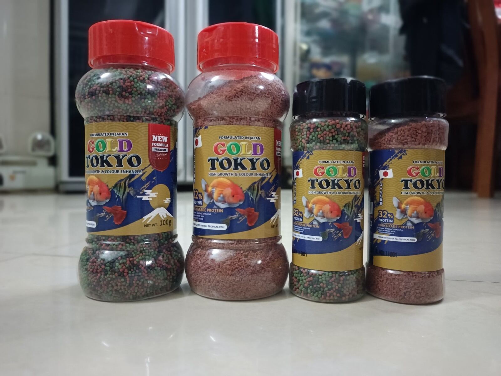 Cám dành cho cá 3 đuôi cá 7 màu, cá lia thia hủ 50g. 100g