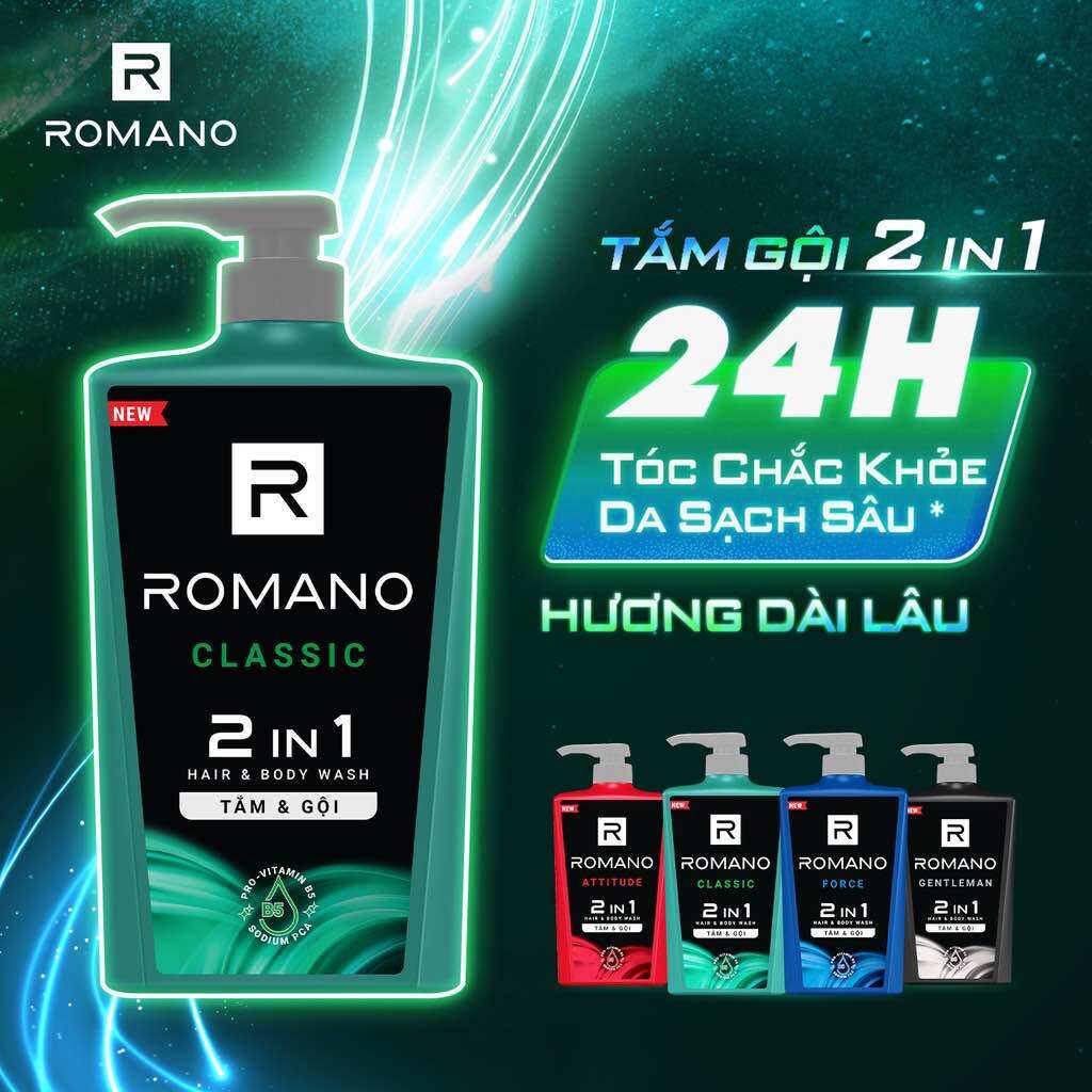 Tắm gội romano 650g