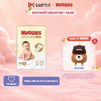 Tã quần Huggies Skin Perfect Mega Jumbo M98/L88/XL72+4/XXL64+4 miếng với 2 vùng thấm giảm kích ứng da