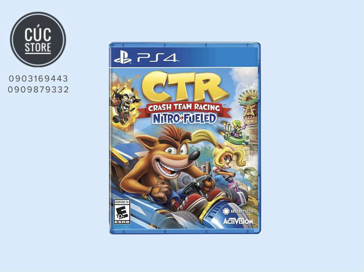 Đĩa chơi game PS4: Crash Team Racing Nitro-Fueled