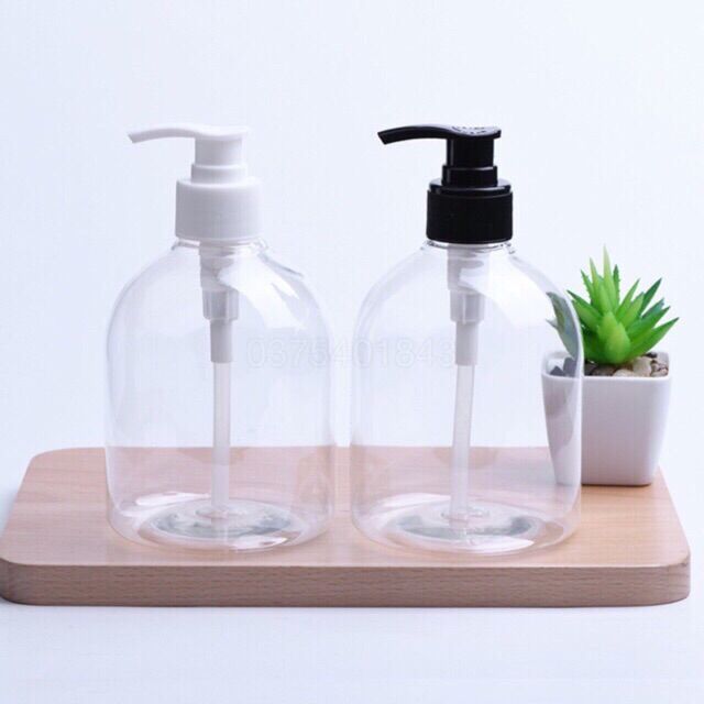 Chai vòi nhấn chiết mỹ phẩm tiện dụng (500ml)