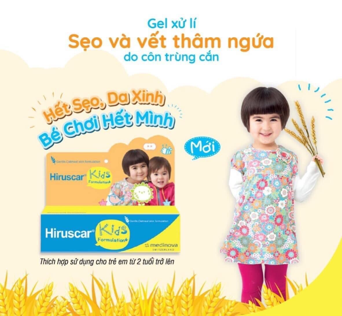 Kem bôi sẹo hiruscar kids thái lan