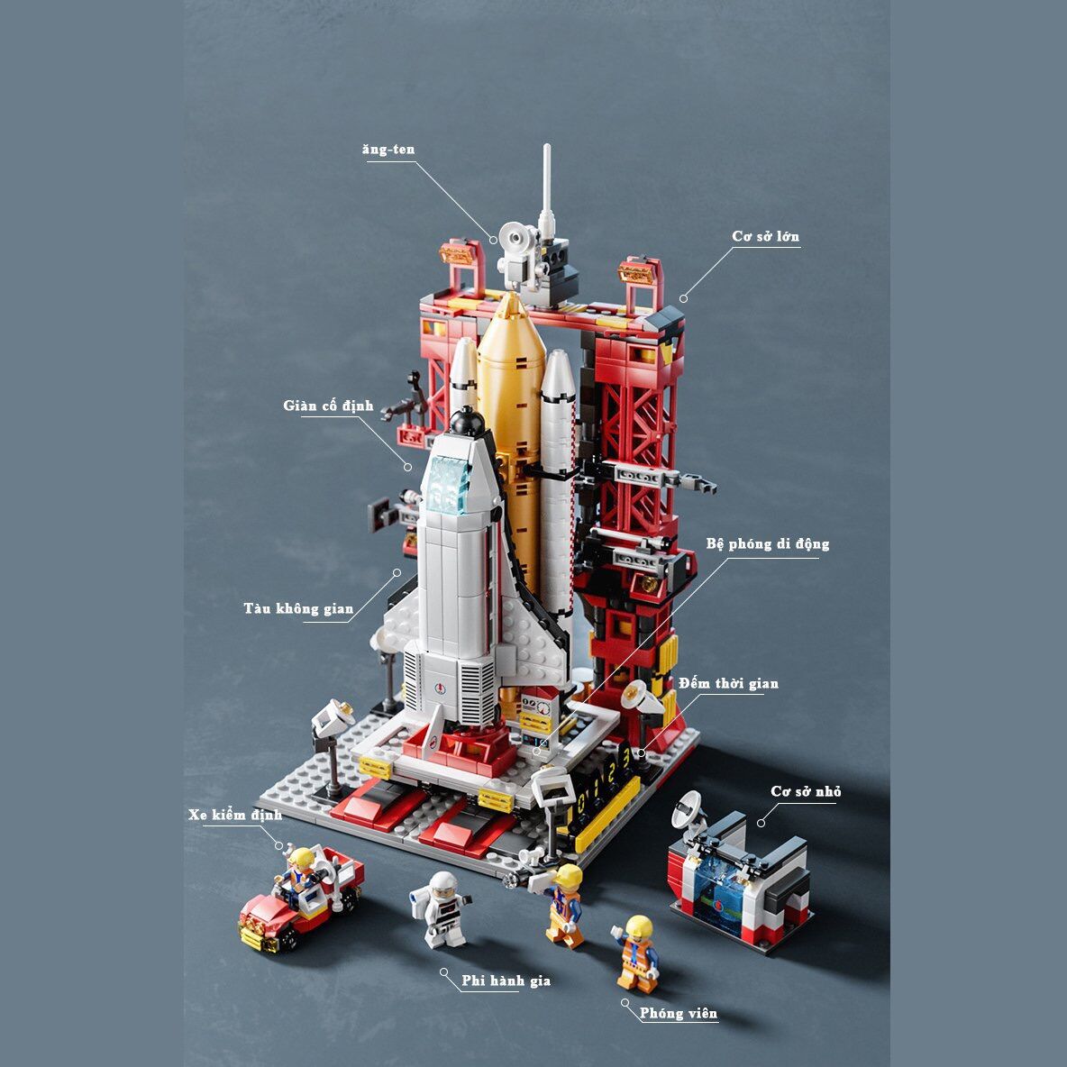 Lego tên lửa - tàu vũ trụ tự lắp ráp