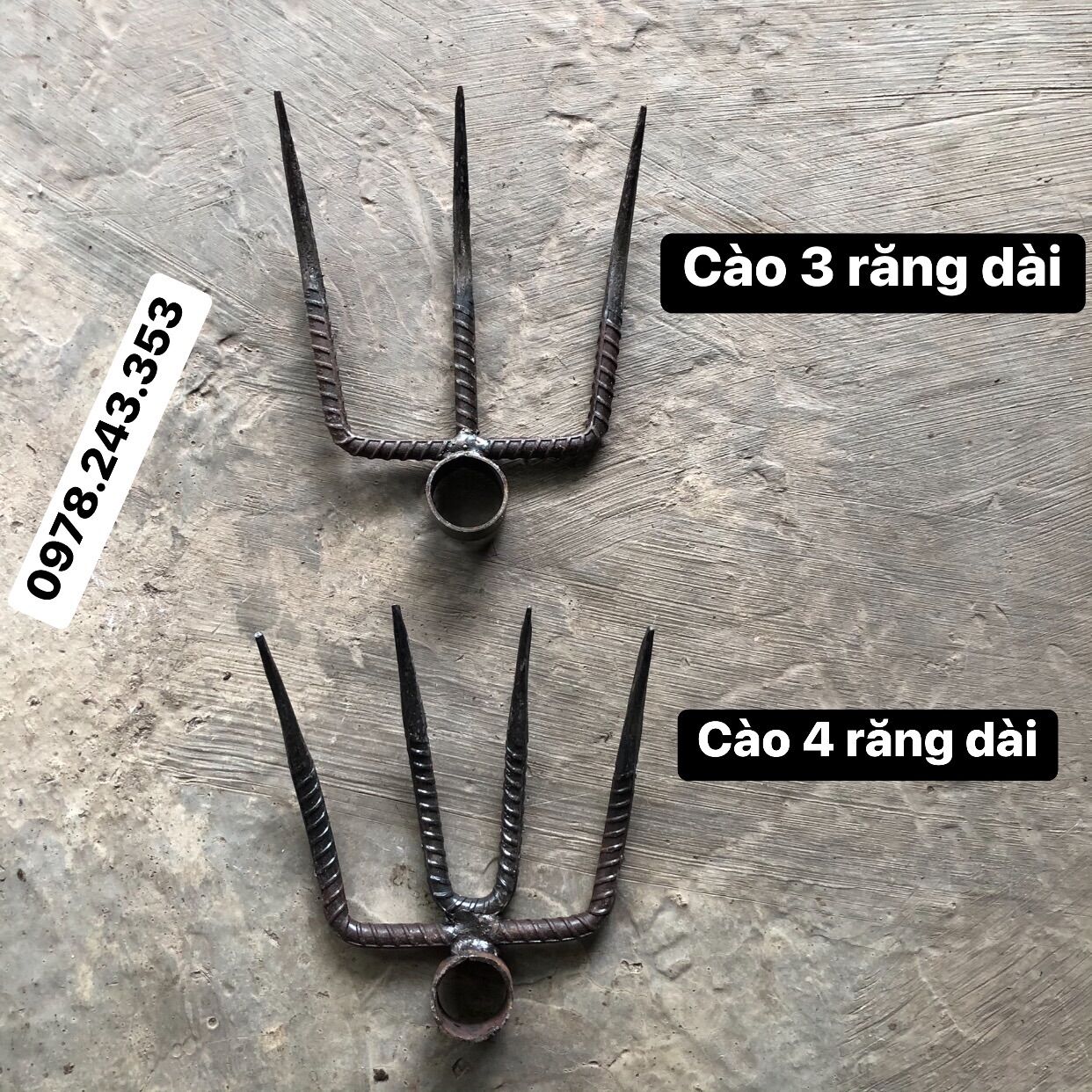 Cào ruộng 5 răng 7 răng