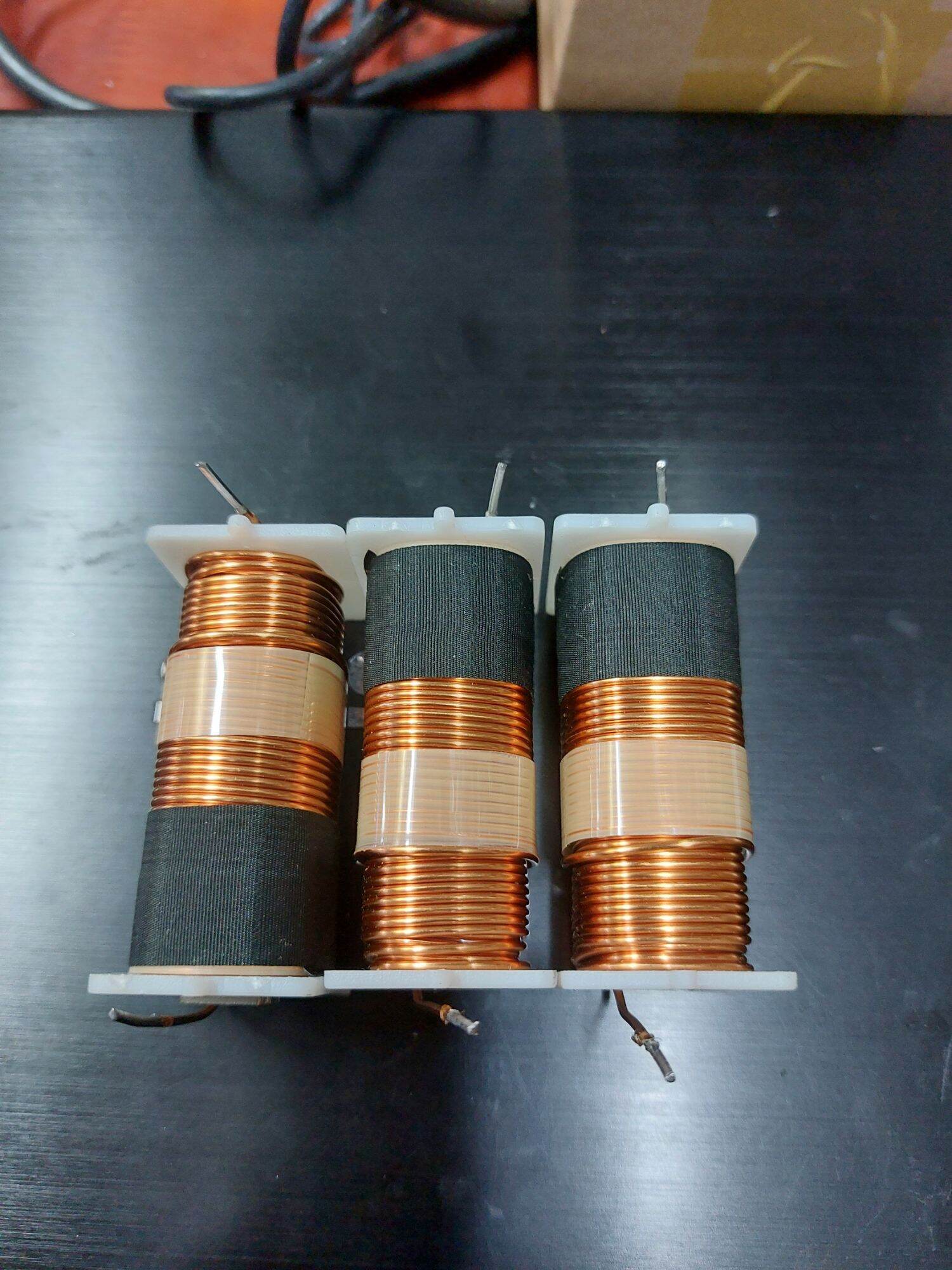 Large Long White Speaker Frequency Divider Inductor (D= 59mm)_ 1 Piece