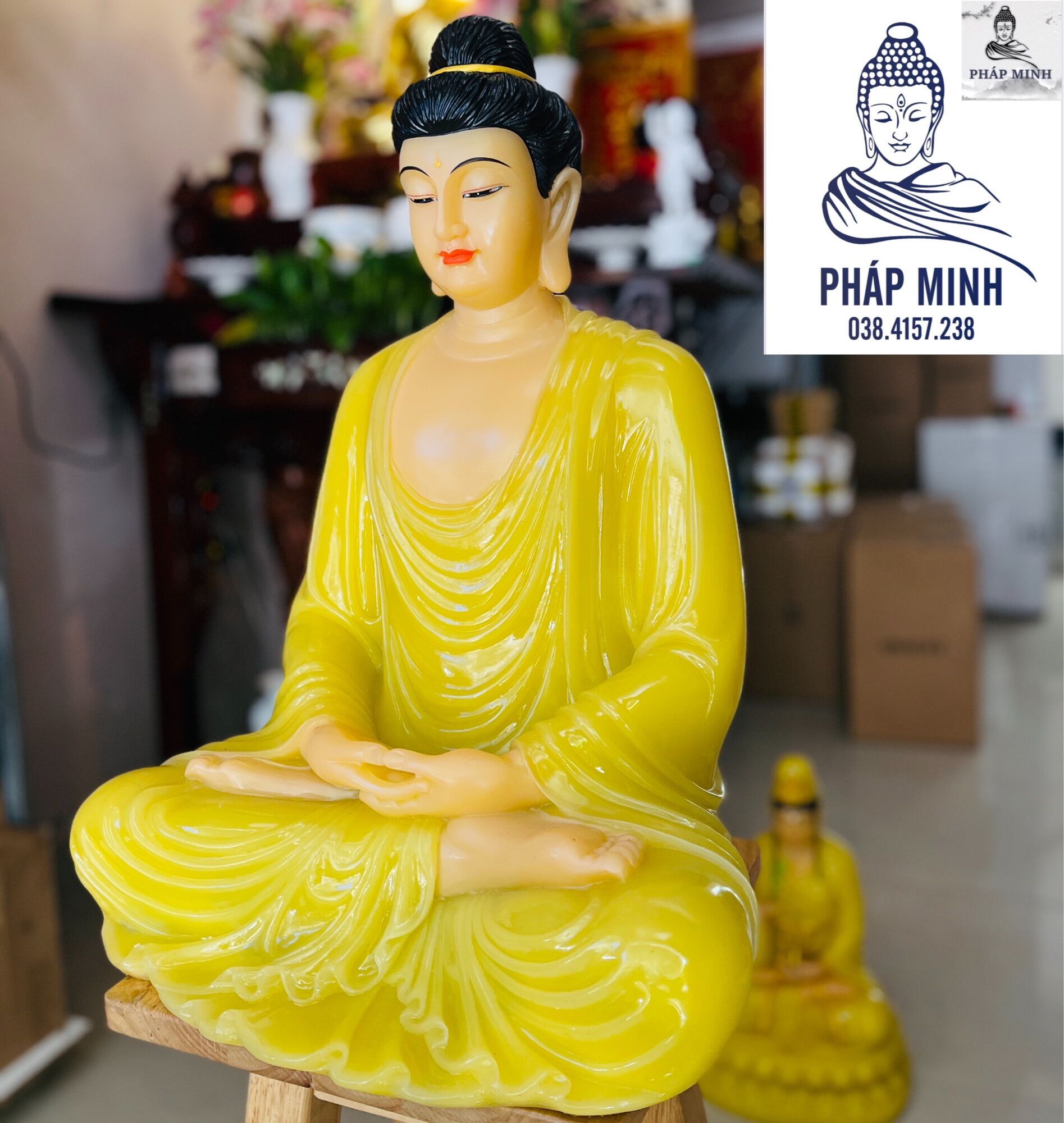 Tôn Tượng Bổn Sư 55cm Bột đá