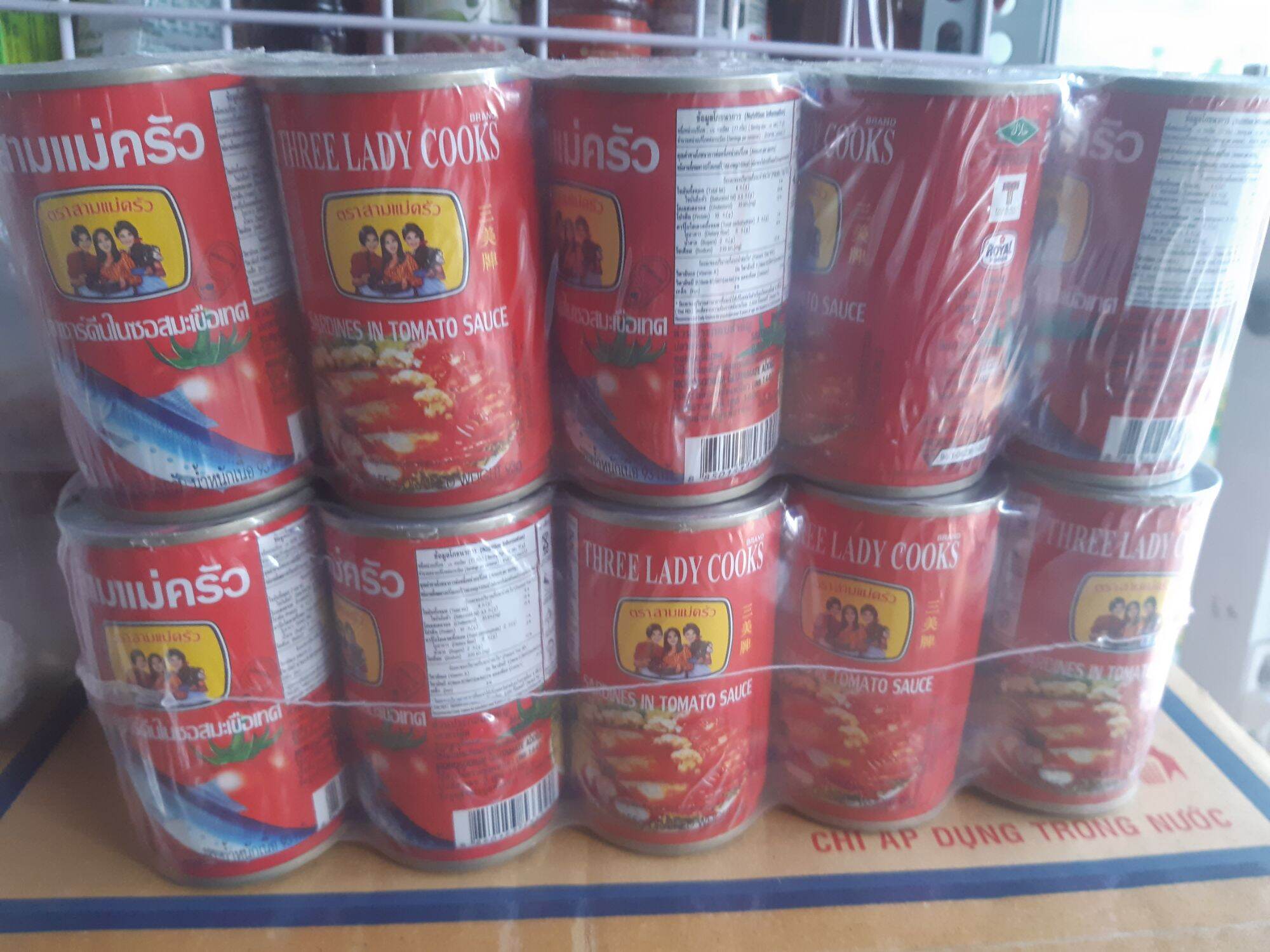 Lốc cá hộp 3 cô 10 hộp