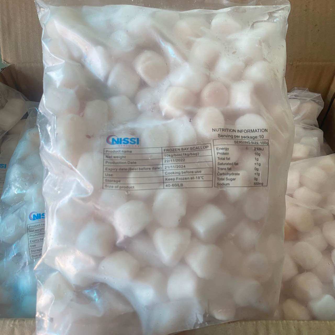 Cồi sò điệp nhật size 40-60 ib/kg. thực phẩm nhập khẩu