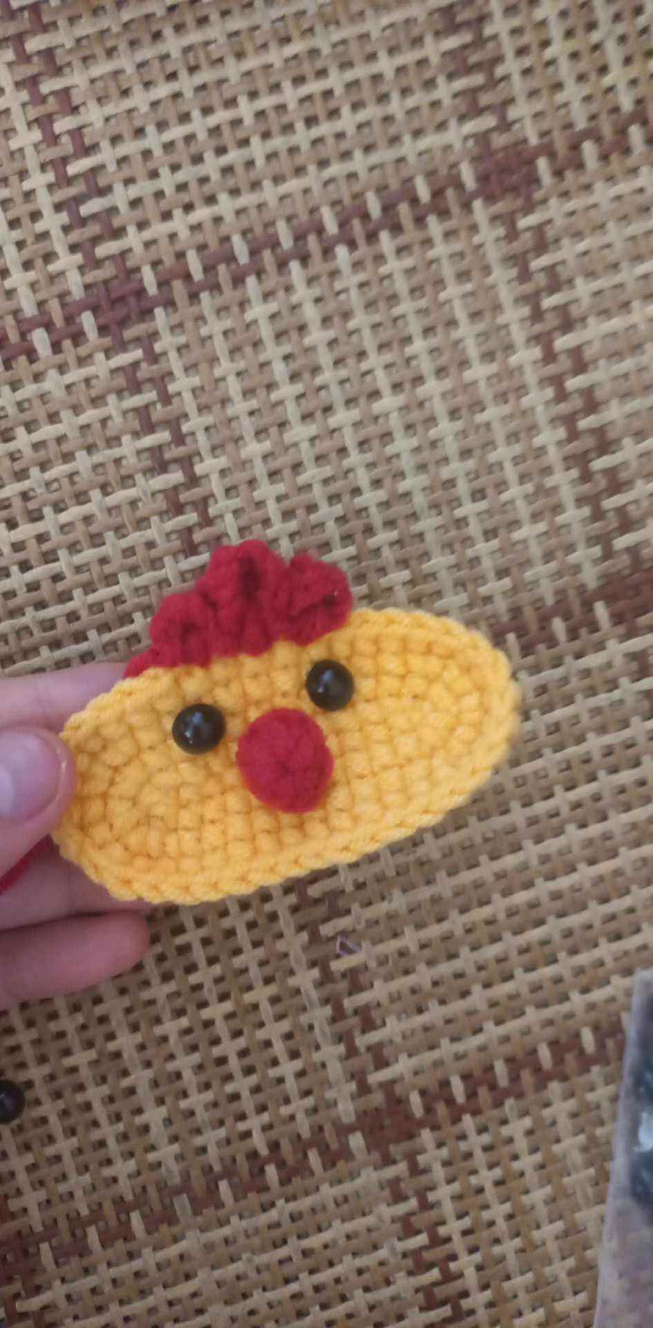 Kẹp, bím tóc gà con dễ thương bằng len handmade