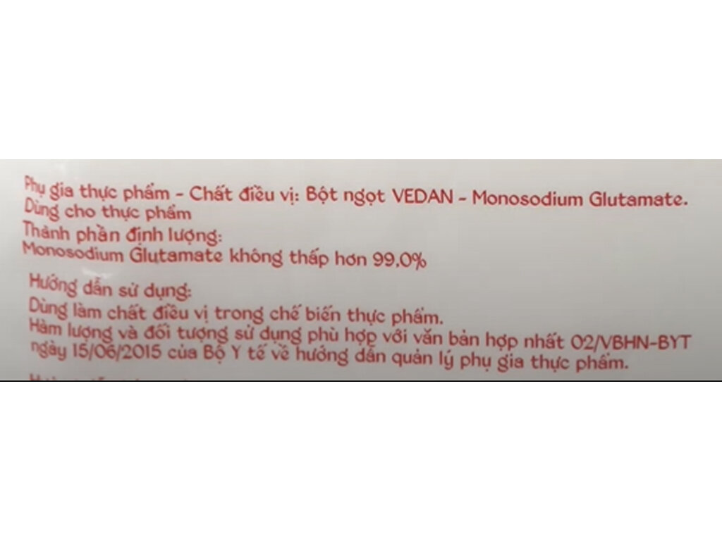 Bột Ngọt Vedan 1KG ( Hạt trung) Date mới nhất