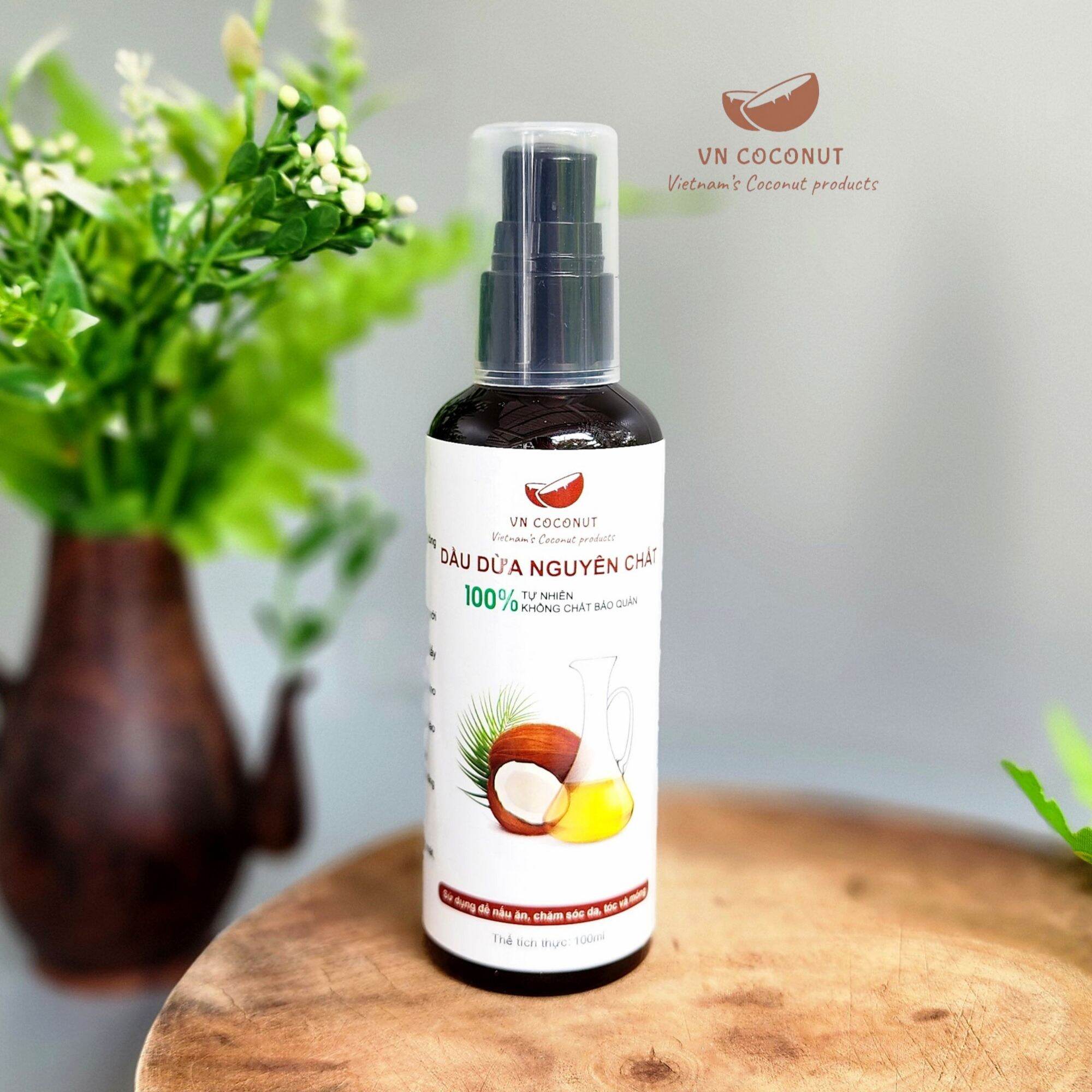 Dầu dừa thủ công nguyên chất 100ml - dầu dừa bến tre - coconut oil - handmade coconuts.