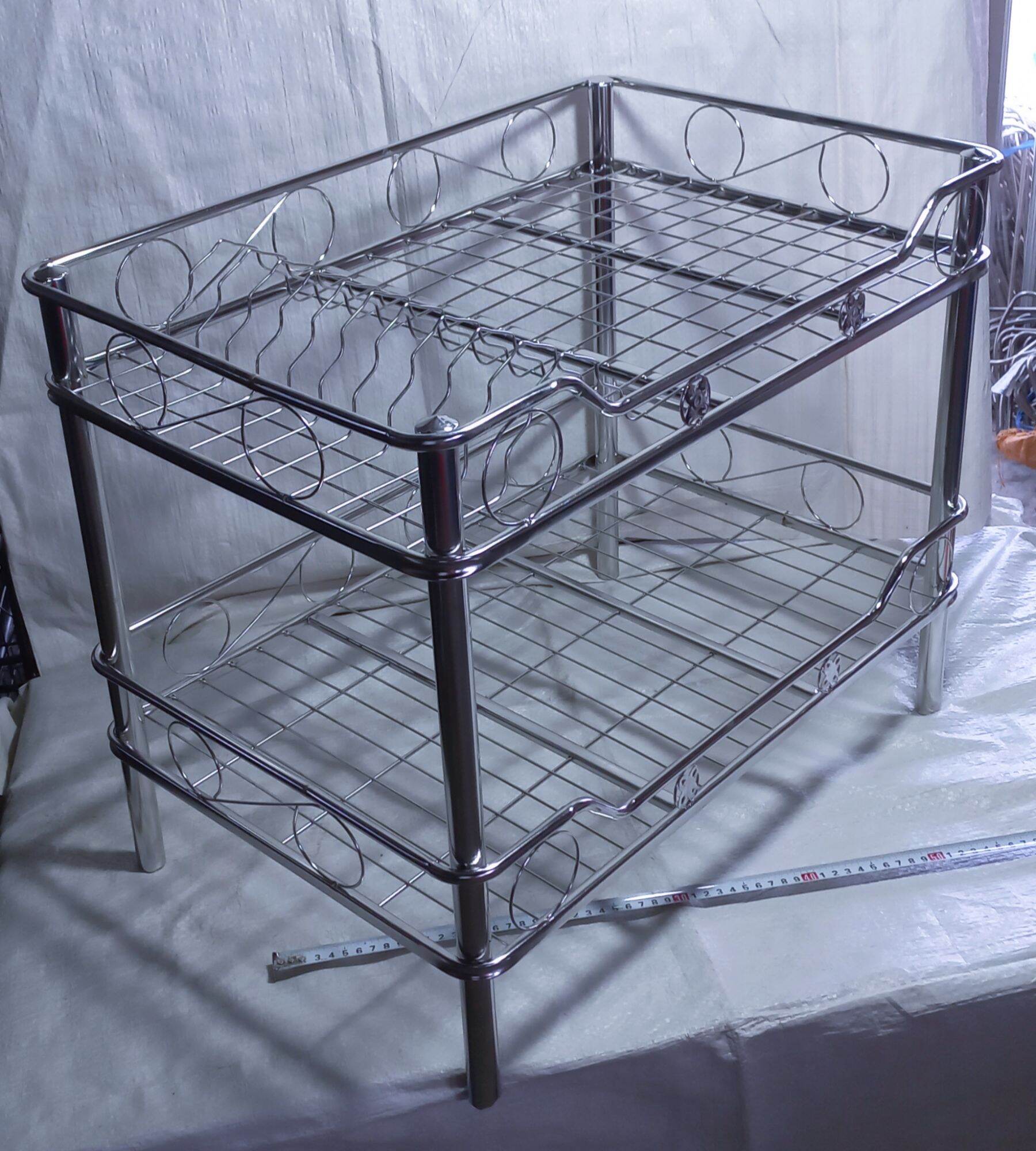 kệ đựng chén 2 tầng inox 40×60