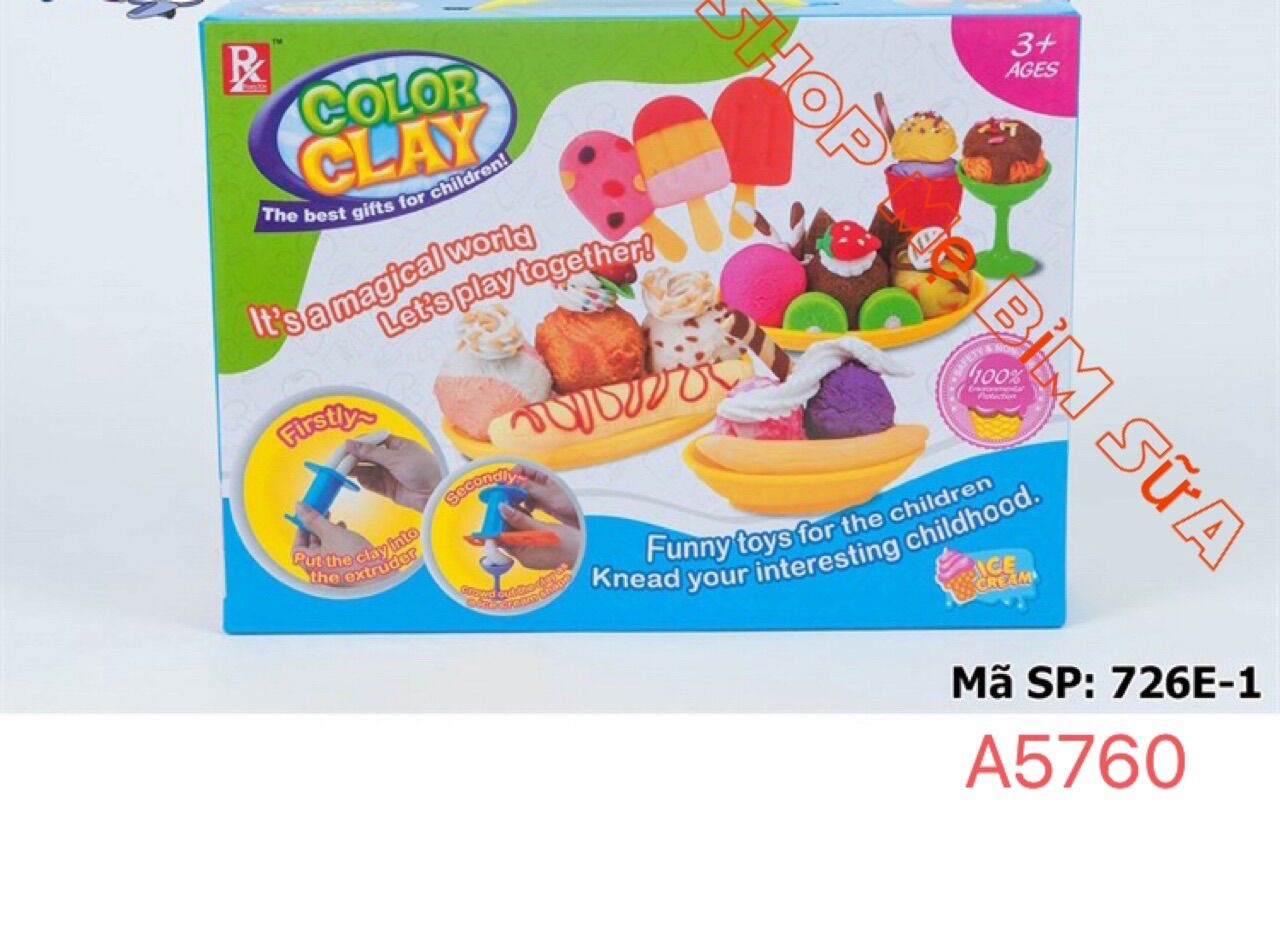 Hộp đất sét làm kem