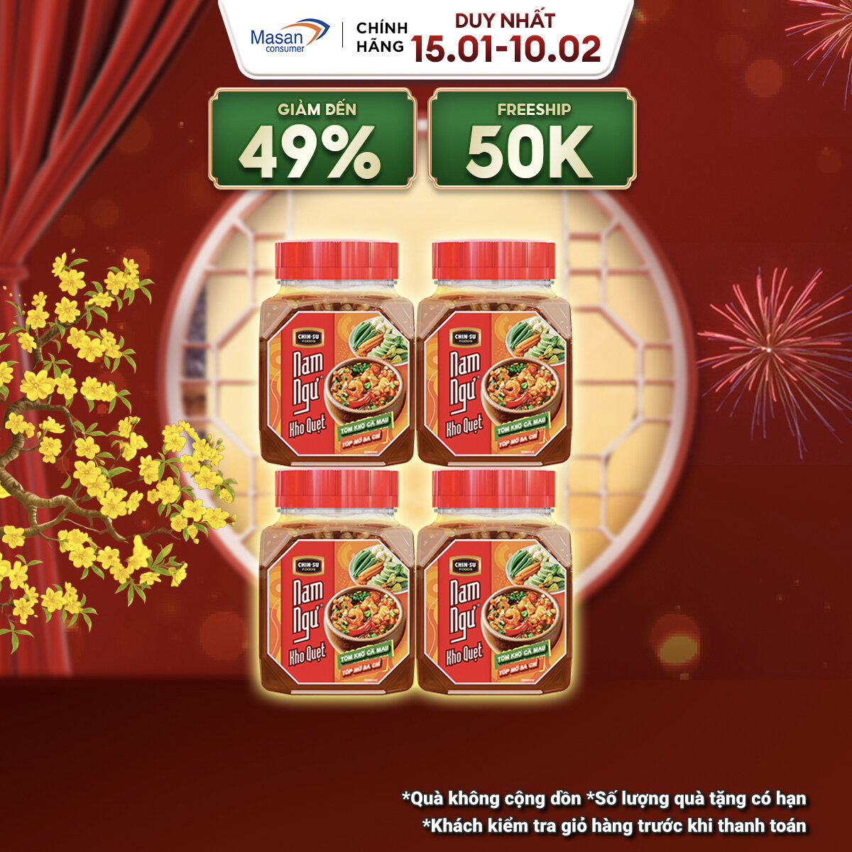 Combo 4 Kho Quẹt Nam Ngư Tôm Khô Cà Mau Tóp Mỡ Ba Chỉ 200gr