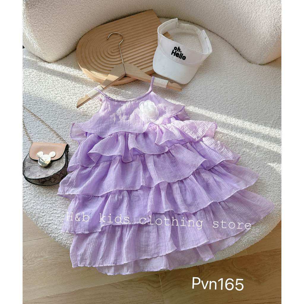 Váy yếm tầng 2 dây siêu xinh cho bé