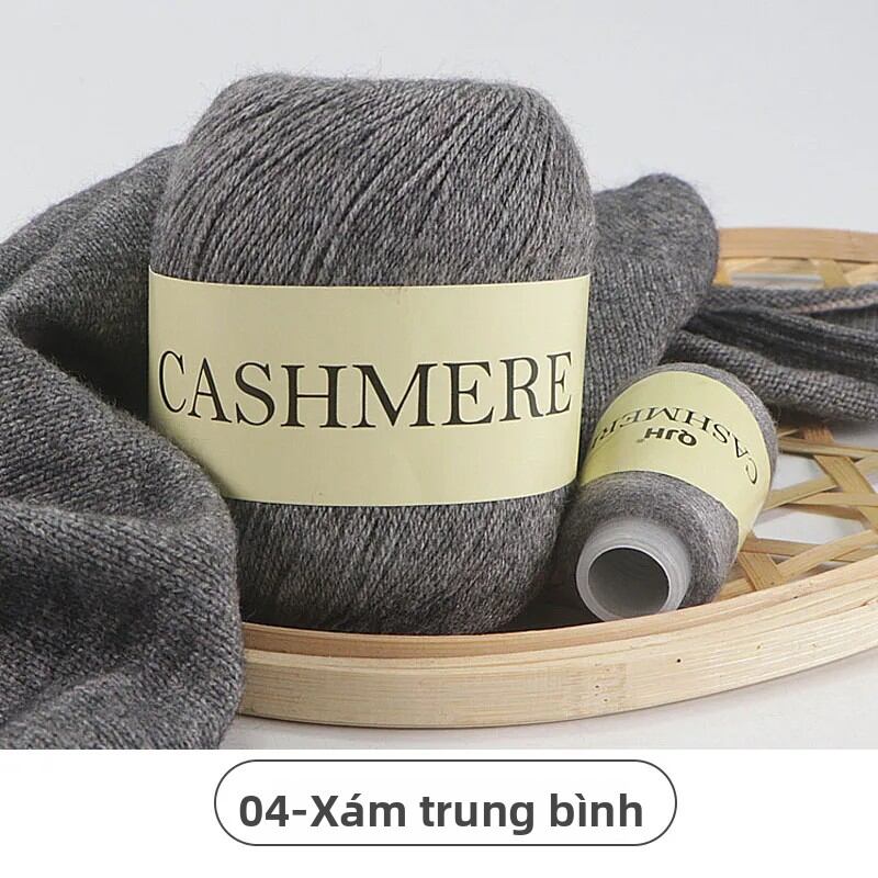 QJH 50g + 20g Sợi Len Cashmere Cao Cấp Dùng Để Đan Tay Sợi Len Pha Acrylic Chải Kỹ Thân Thiện Với Môi Trường Cho Áo Len Cardigan