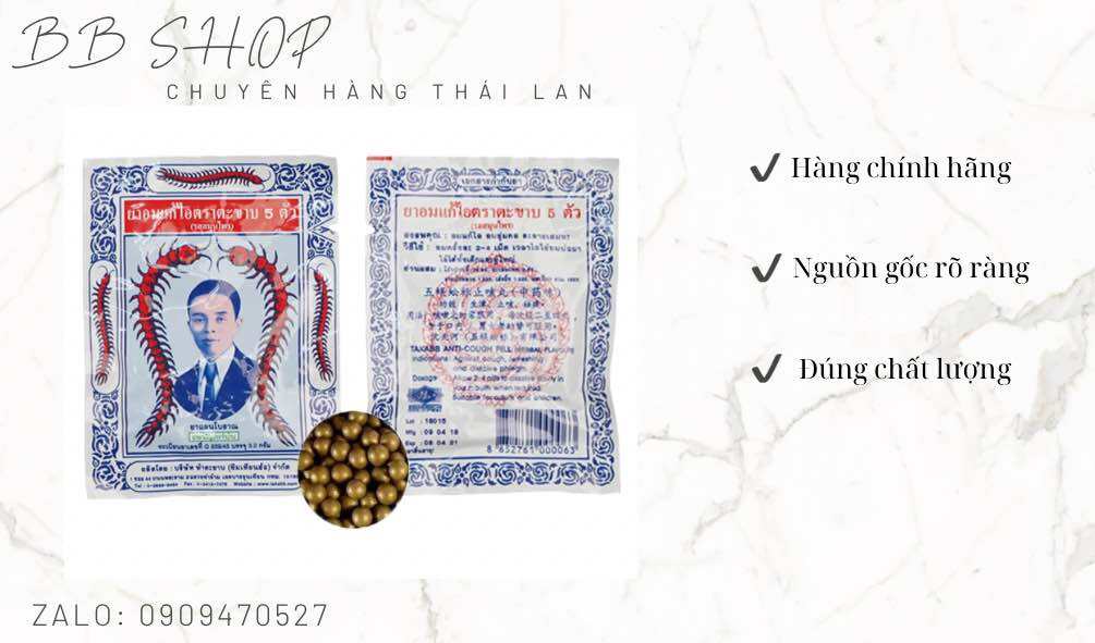 Kẹo Ngậm Ho Con Rết Thái Lan Gói 30 viên