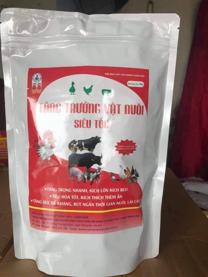 Tăng trưởng vật nuôi siêu tốc 1kg cho heo bò dê gà vịt