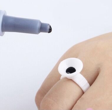 Bịch 100 Nhẫn Đựng Mực Phun Xăm