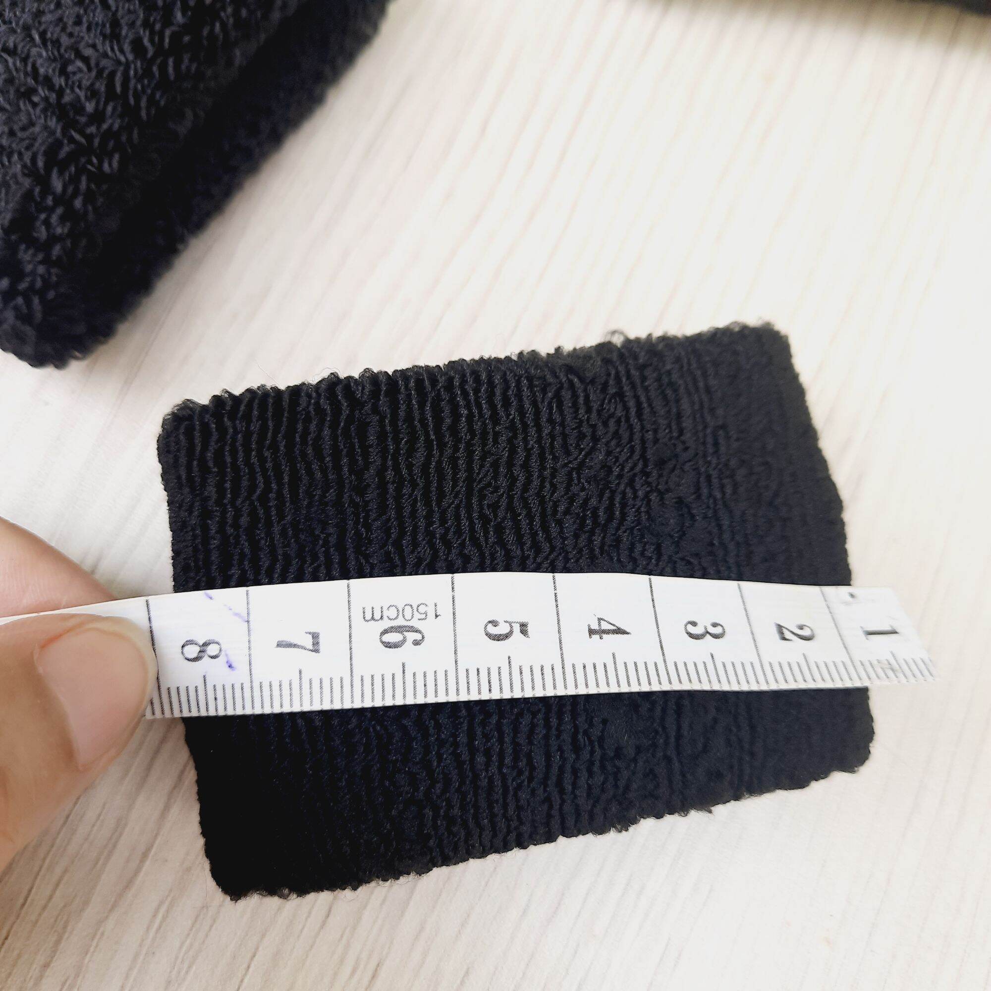 Túi 3 Len cột tóc màu đen (4-4.5cm)