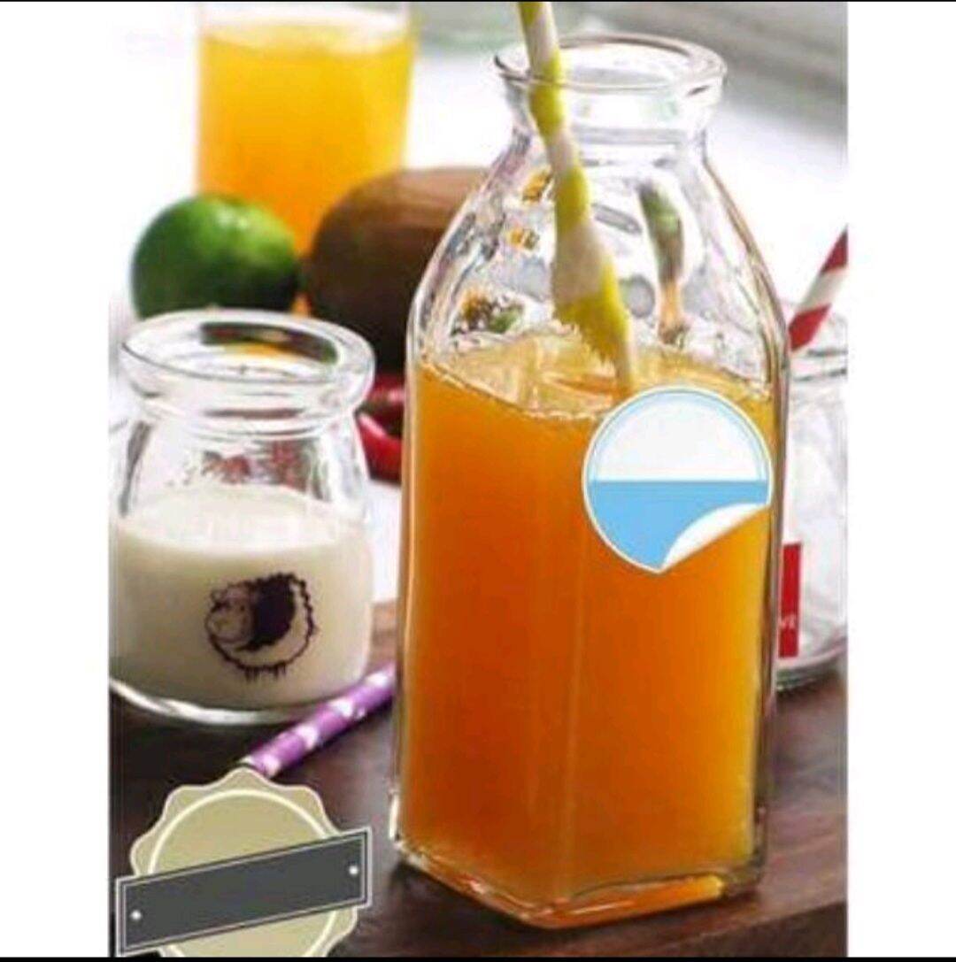 LỌ THỦY TINH VUÔNG 350ML / NÚT GỖ