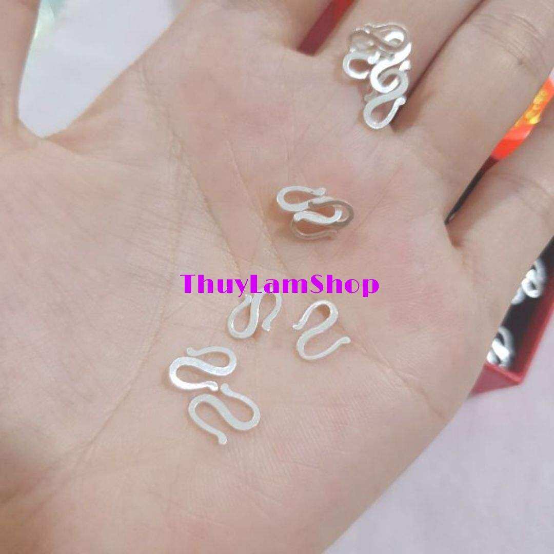 Móc khóa bạc S925 làm khóa vòng tay, khóa dây chuyền, bạc cao cấp sáng đẹp bảo hành trọn đời