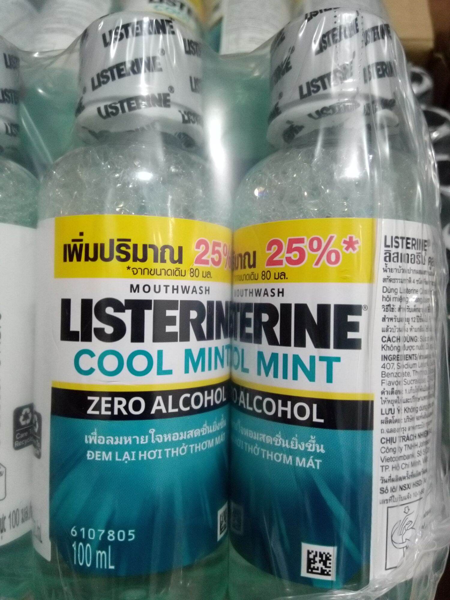Nước súc miệng listerine Coolmit Zero 100ml
