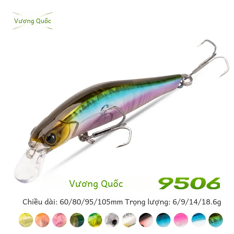 Kingdom chìm Minnow mồi 60 80 90 105mm rung chìm jerkbati swimbait nam châm trasnfer dài đúc cứng câu cá thu hút