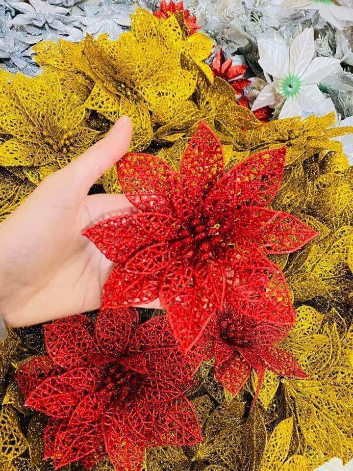  sỉ 100 hoa lưới trang trí tết tháp bánh tháp nước ngọt 