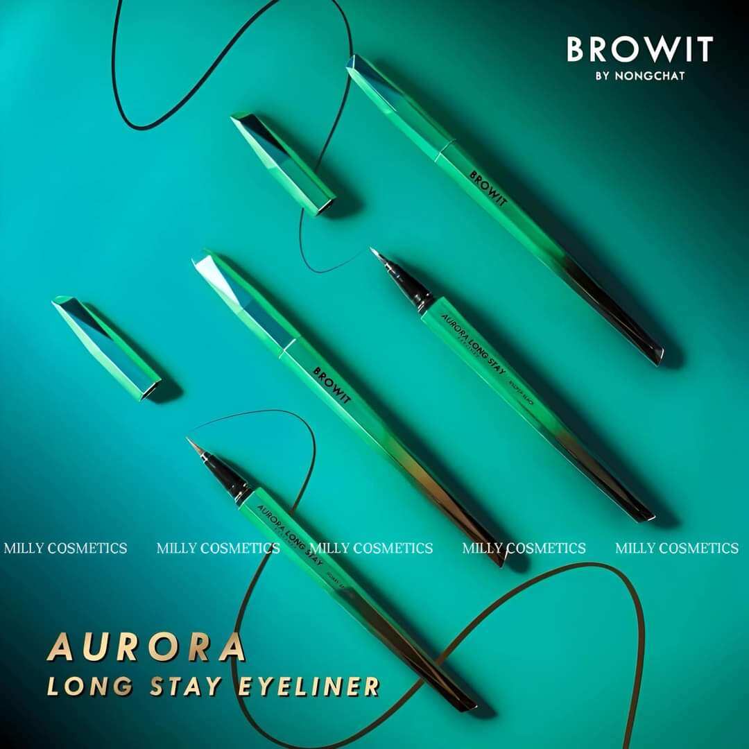 BÚT KẺ MẮT NƯỚC VÀ MASCARA BROWIT NONGCHAT