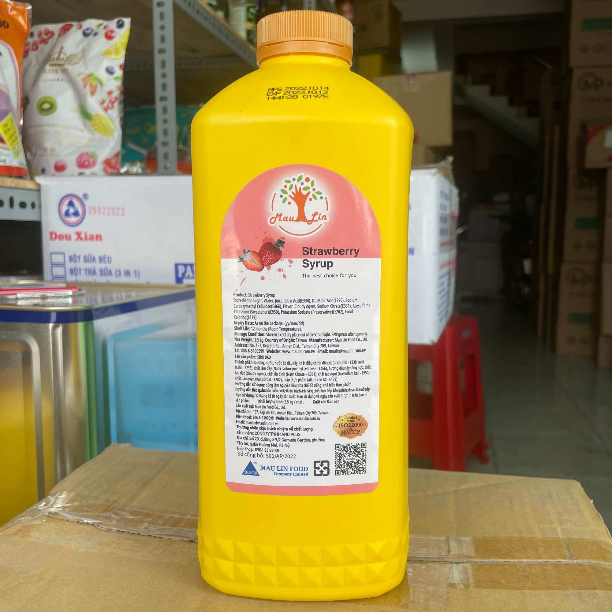 Syrup Maulin Đào 2.5Kg