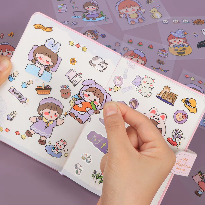 Set 10 Sticker Dán Cute Nhiều Mẫu
