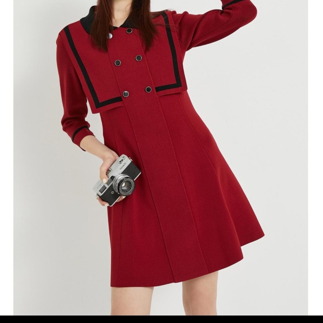 Váy len cao cấp vero màu đỏ size s