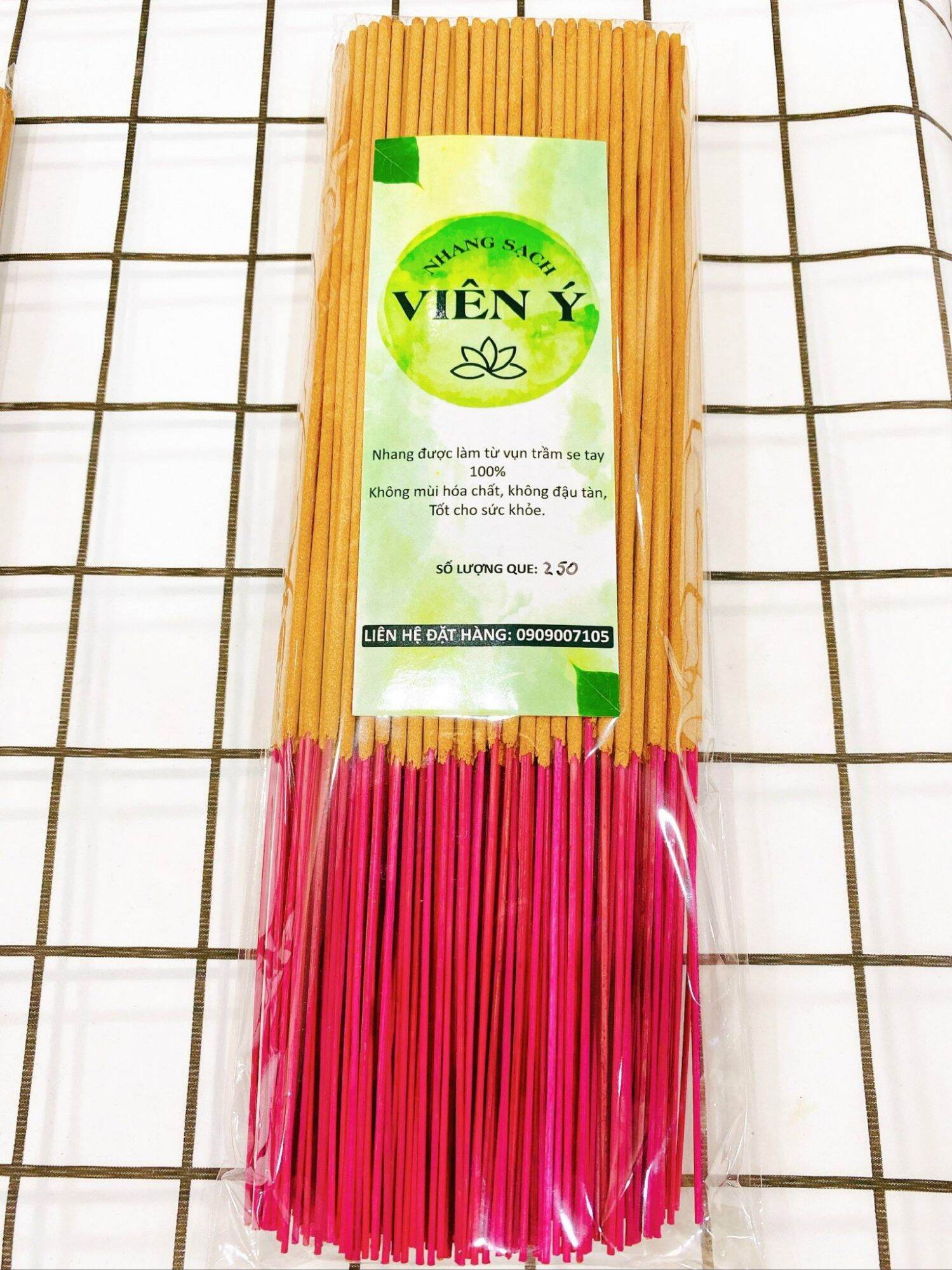 Nhang Sạch Hương Trầm loại ngắn 30cm, gói 250 que, nhang xanh nhang sạch, nhang thảo mộc 100% tự nhiên không hóa chất