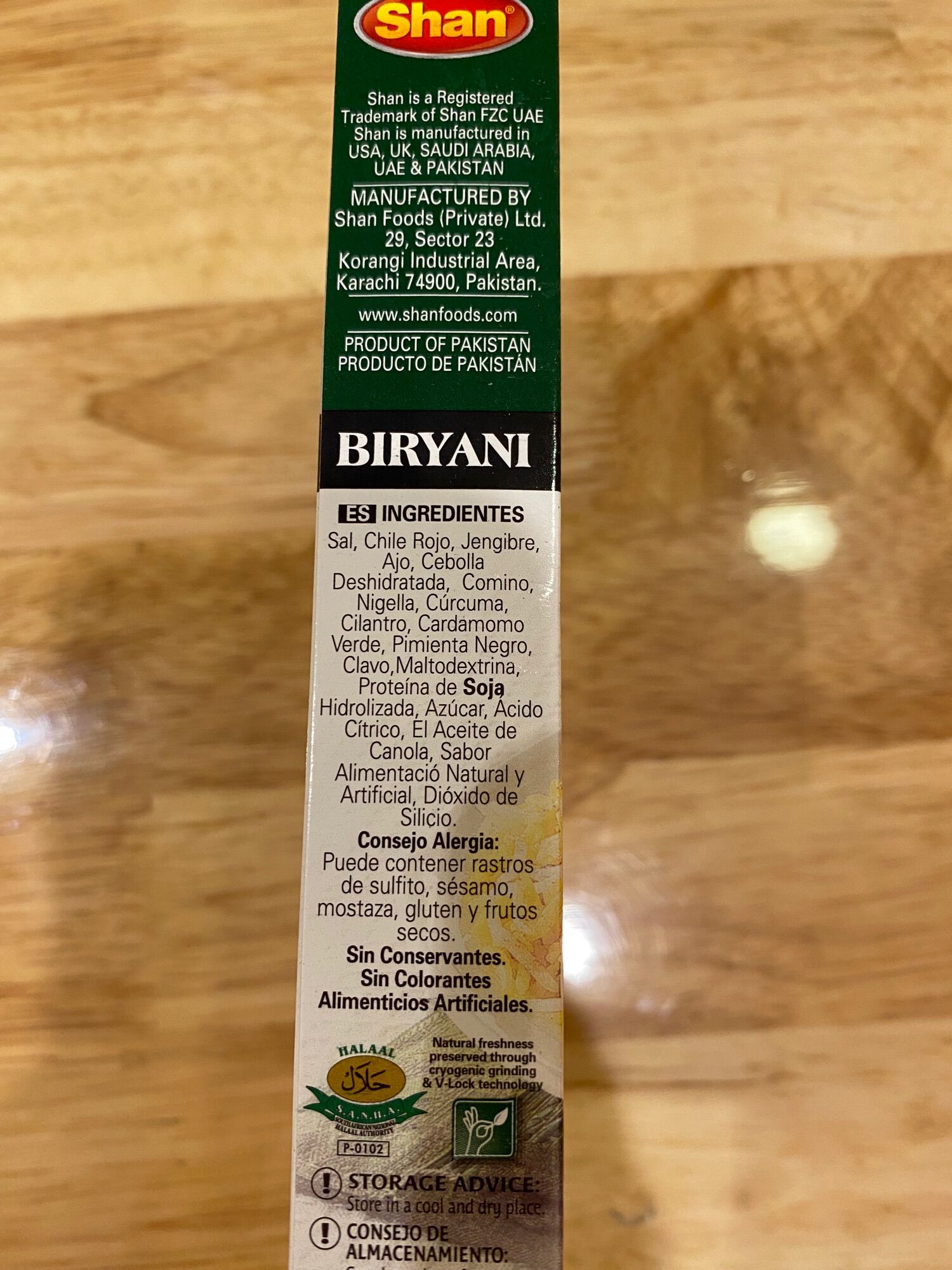 Shan Biryani, Gia vị nấu cơm gà,cừu…
