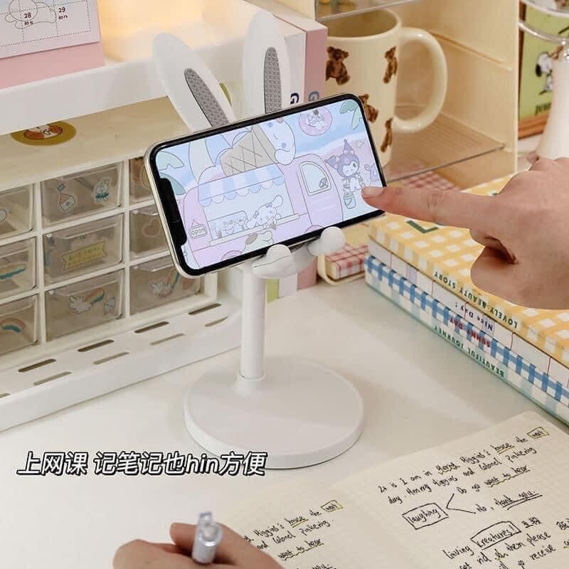 Giá đỡ điện thoại hình tai thỏ dễ thương