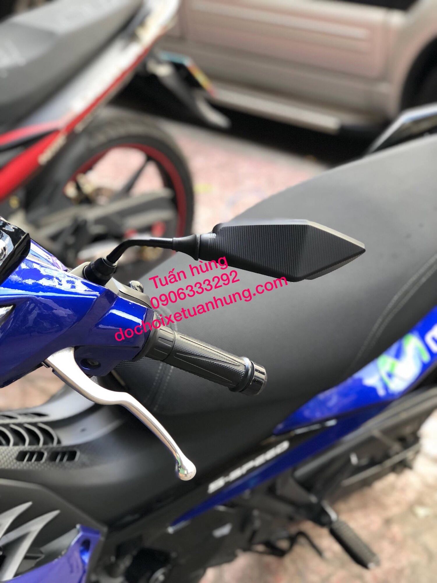 Kính Chiếu Hậu X5 Racing Gắn Xe Máy