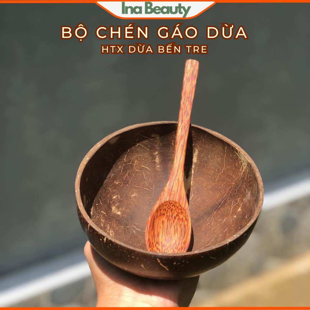 Bộ chén bát gáo dừa tự nhiên
