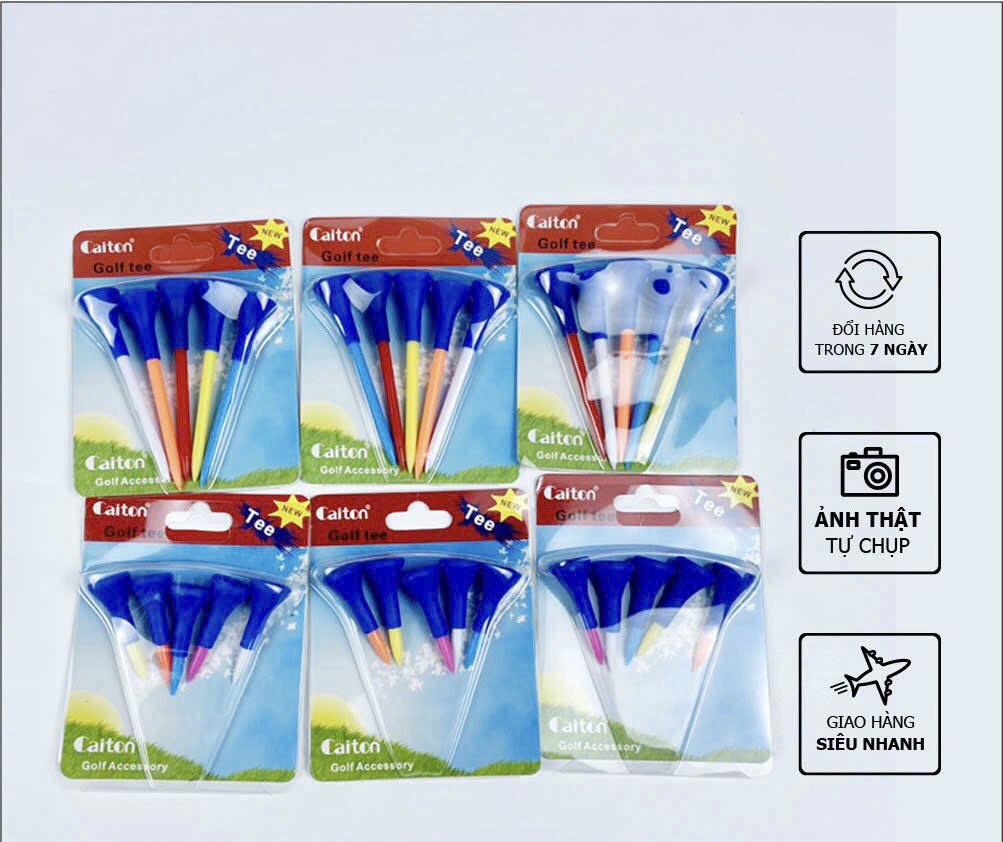 Tee Golf Caiton- Trụ Đặt Bóng Golf Nhựa Dẻo