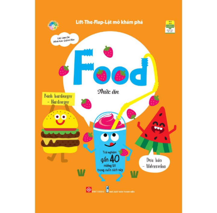 Sách - lift-the-flap - lật mở khám phát - food - thức ăn