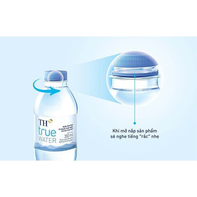 Thùng nước Suối TH true water chai 500ml × 24 chai