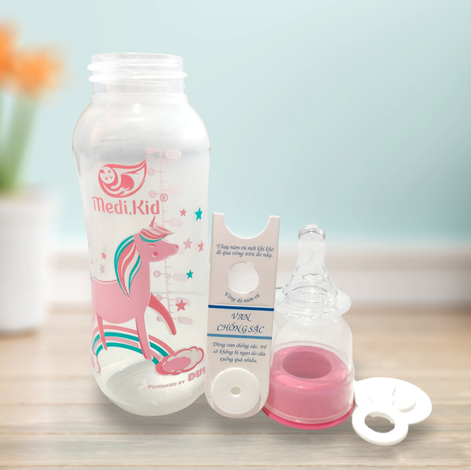 Medi Kids Milk Bottle 250ml (Random Color Delivery)